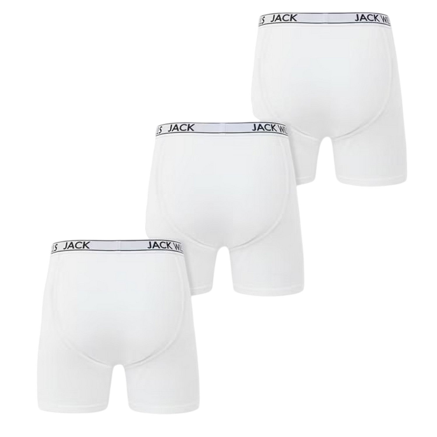 White - Back - Jack Wills Mens Boxer Shorts (Pack of 3)