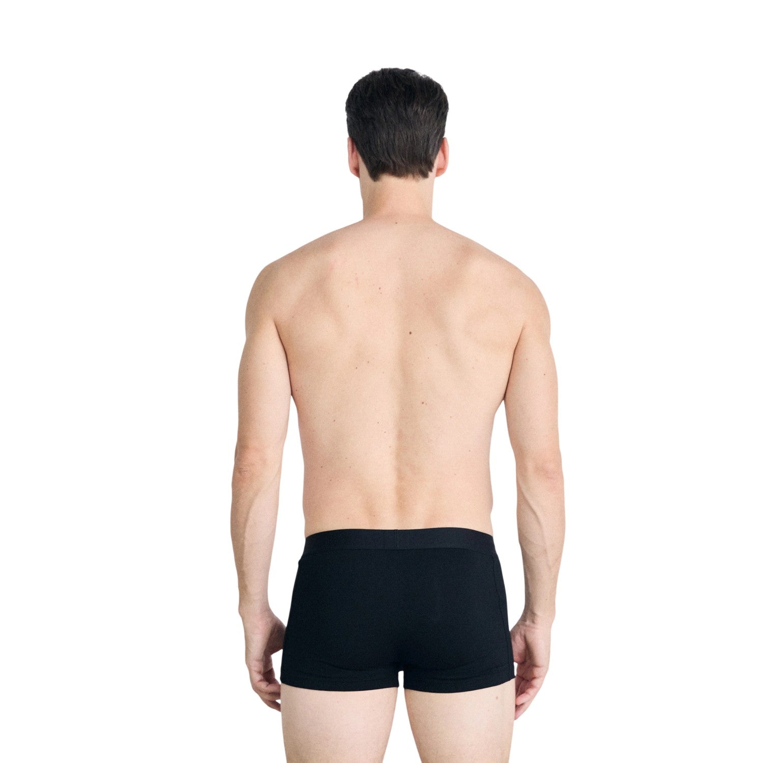 Black - Back - Boss Mens Logo Boxer Briefs (Pack of 3)
