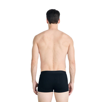 Black - Back - Boss Mens Logo Boxer Briefs (Pack of 3)