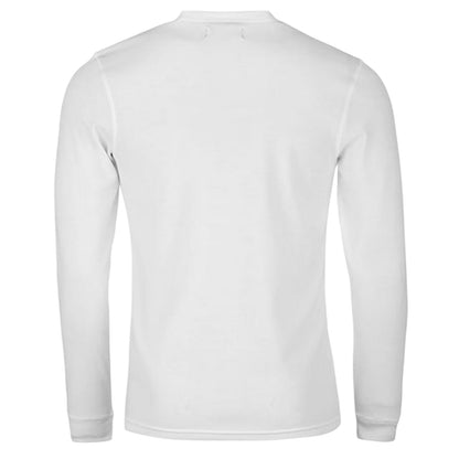 White - Back - Campri Mens Thermal Long-Sleeved Base Layer Top