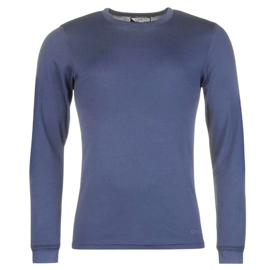 Navy - Front - Campri Mens Thermal Long-Sleeved Base Layer Top