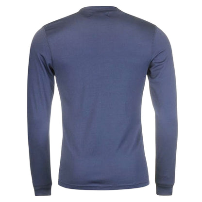 Navy - Back - Campri Mens Thermal Long-Sleeved Base Layer Top