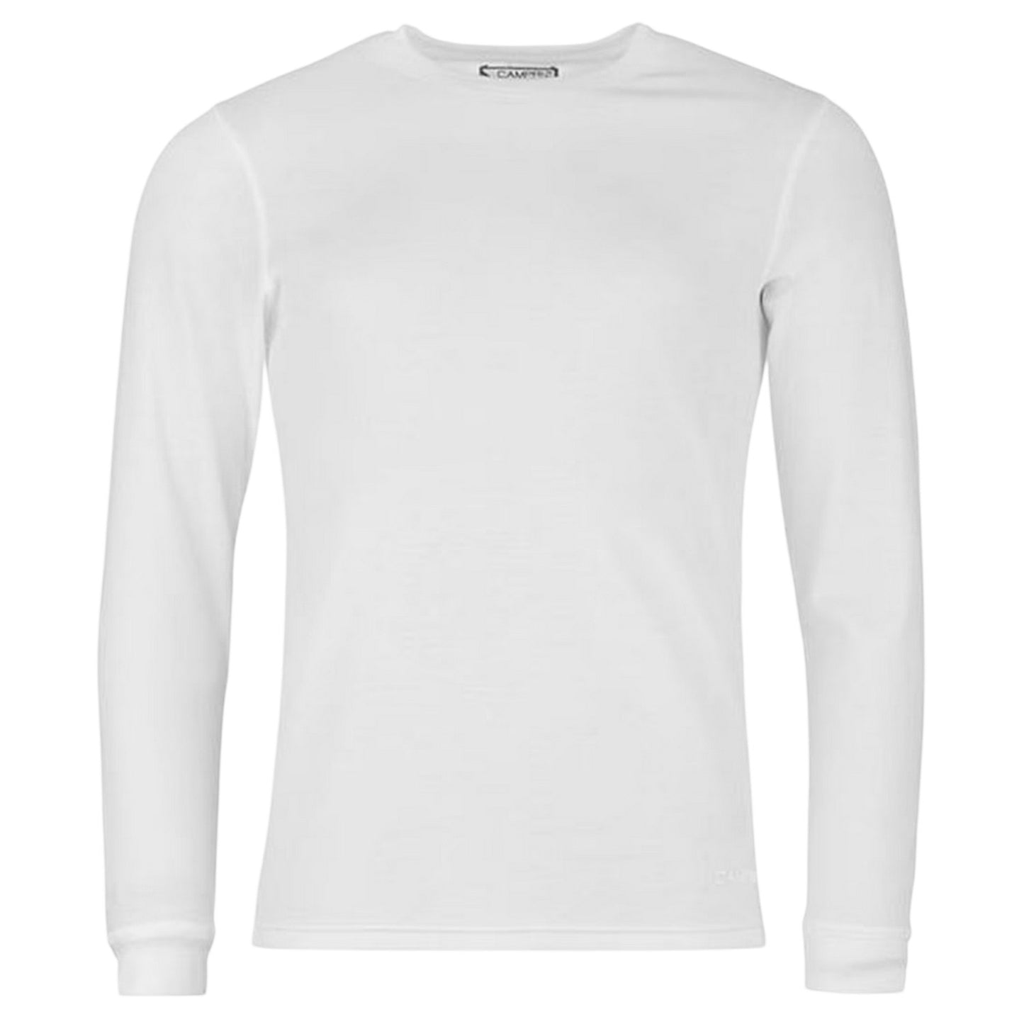White - Front - Campri Mens Thermal Long-Sleeved Base Layer Top