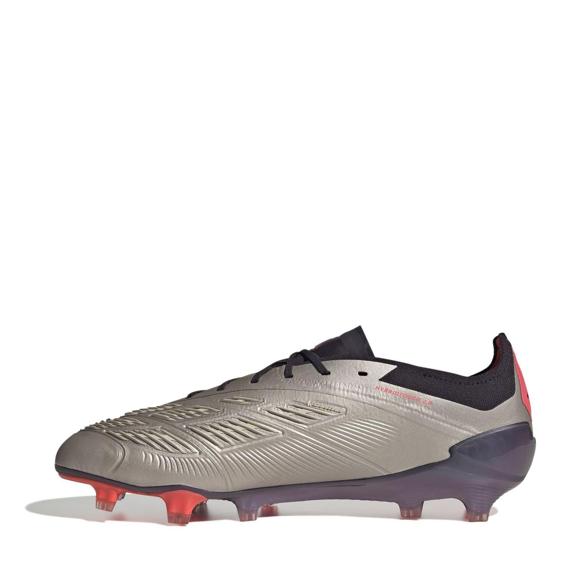 Silver-Black - Back - Adidas Mens Predator Elite Firm Ground Football Boots