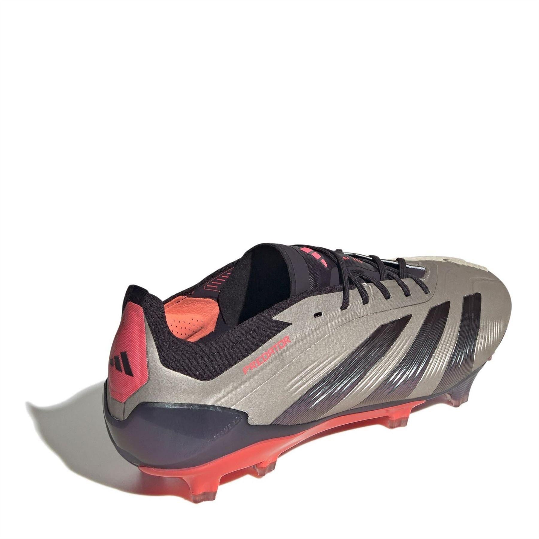 Silver-Black - Lifestyle - Adidas Mens Predator Elite Firm Ground Football Boots