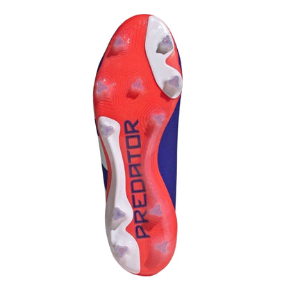 Blue-White-Red - Side - Adidas Mens Predator Elite Firm Ground Football Boots