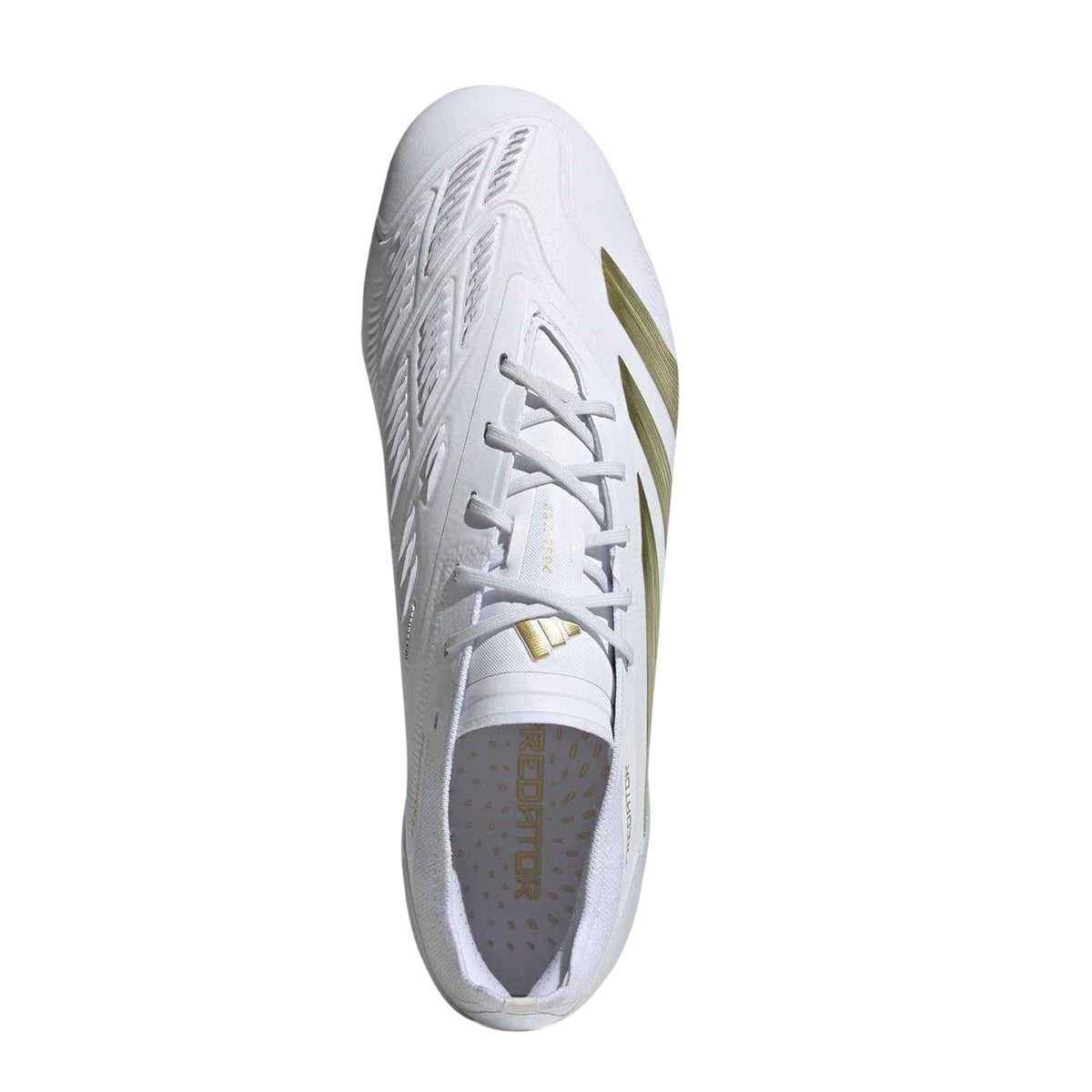 White-Gold - Lifestyle - Adidas Mens Predator Elite Firm Ground Football Boots