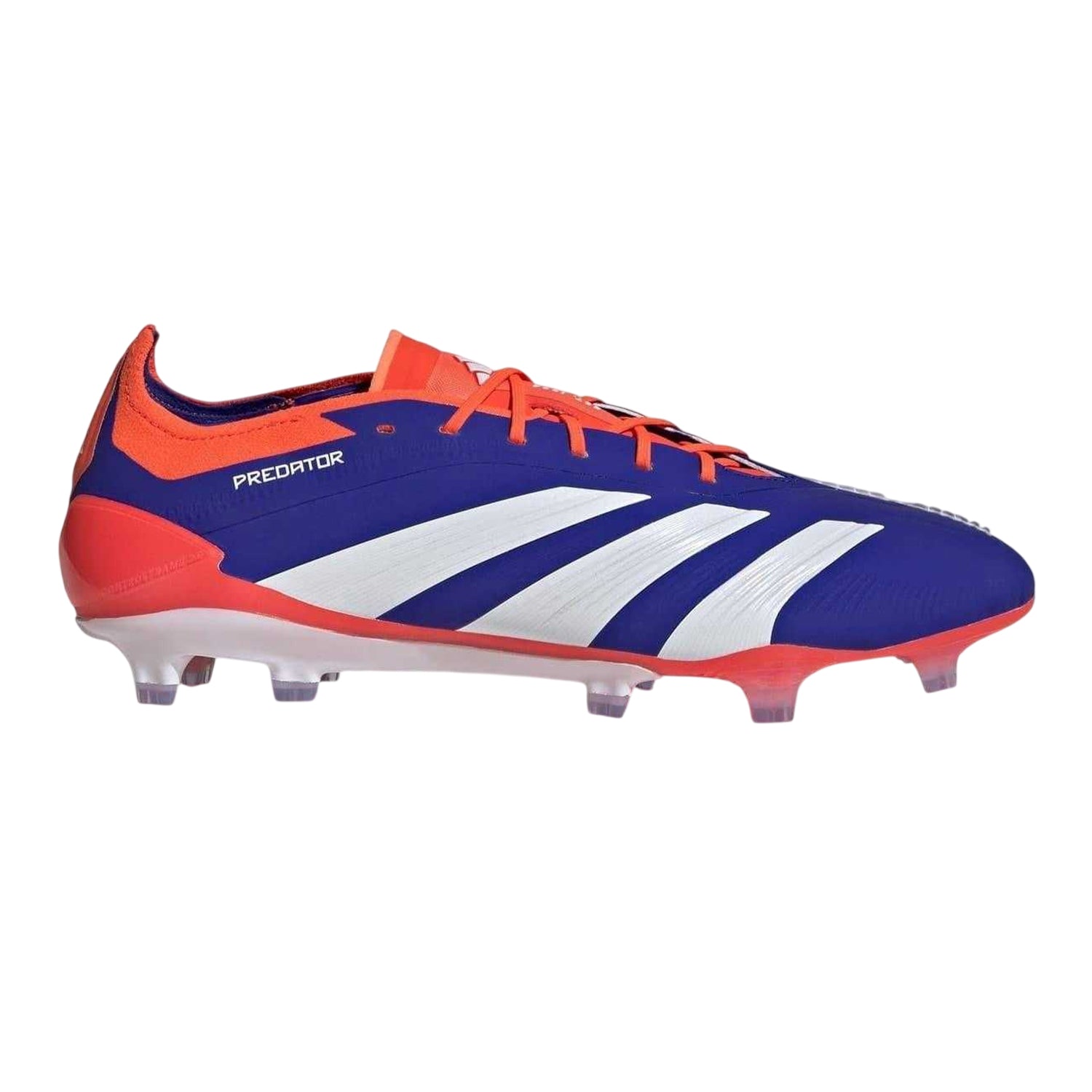 Blue-White-Red - Front - Adidas Mens Predator Elite Firm Ground Football Boots