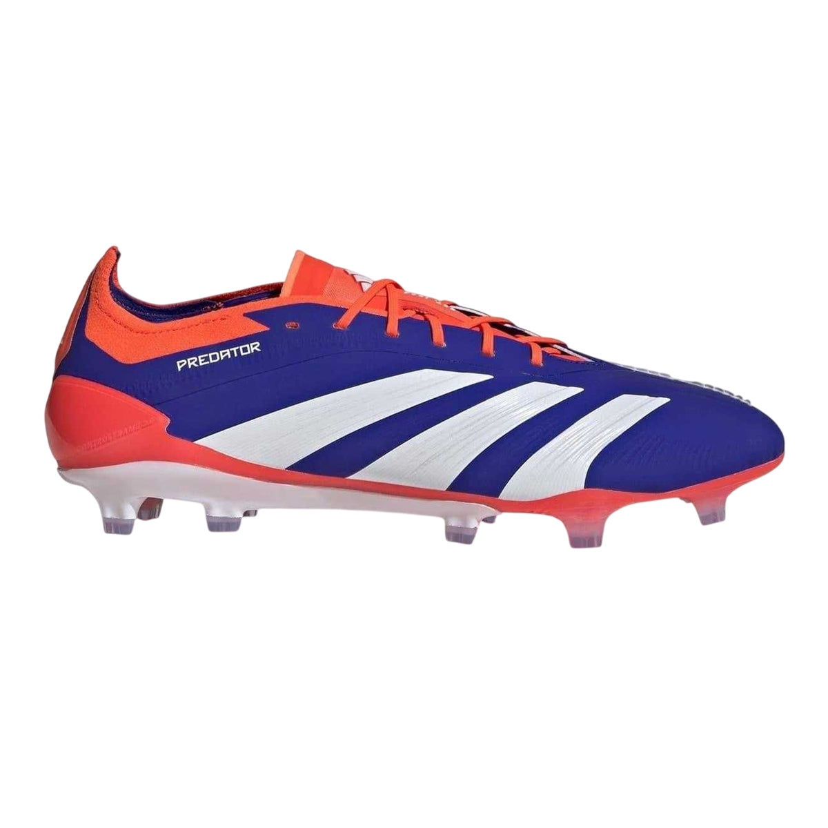 Blue-White-Red - Front - Adidas Mens Predator Elite Firm Ground Football Boots