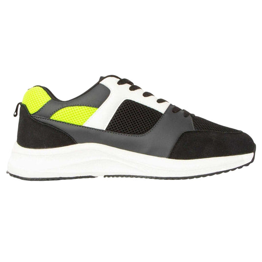 Blue-Yellow - Front - Loyalty & Faith Mens Contrast Trainers