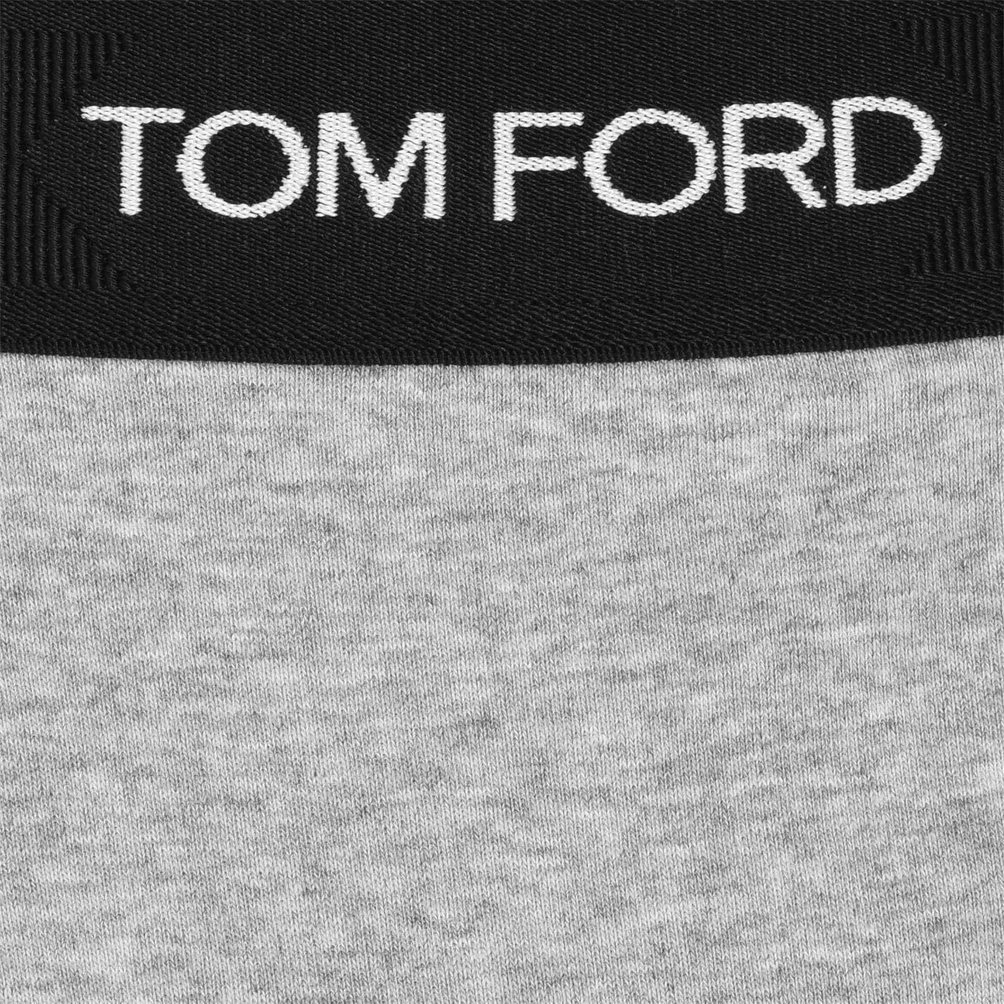 Grey - Lifestyle - Tom Ford Mens Logo Boxer Shorts (Pack of 2)