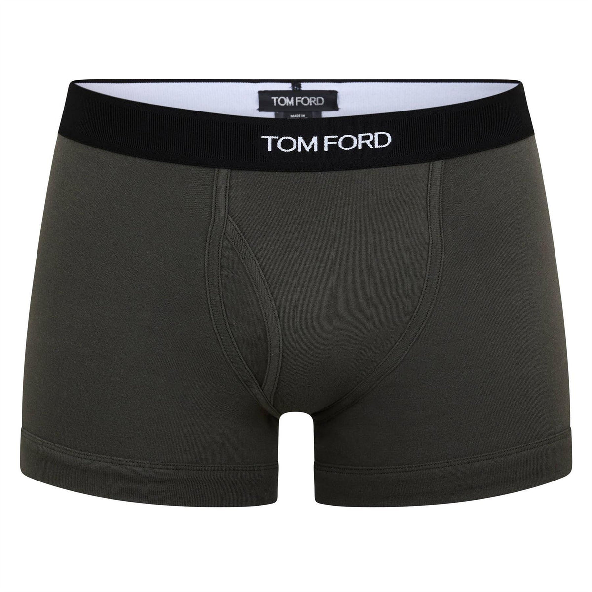 Black-Military Green - Lifestyle - Tom Ford Mens Logo Boxer Shorts (Pack of 2)