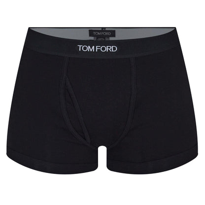 Black-White - Side - Tom Ford Mens Logo Boxer Shorts (Pack of 2)