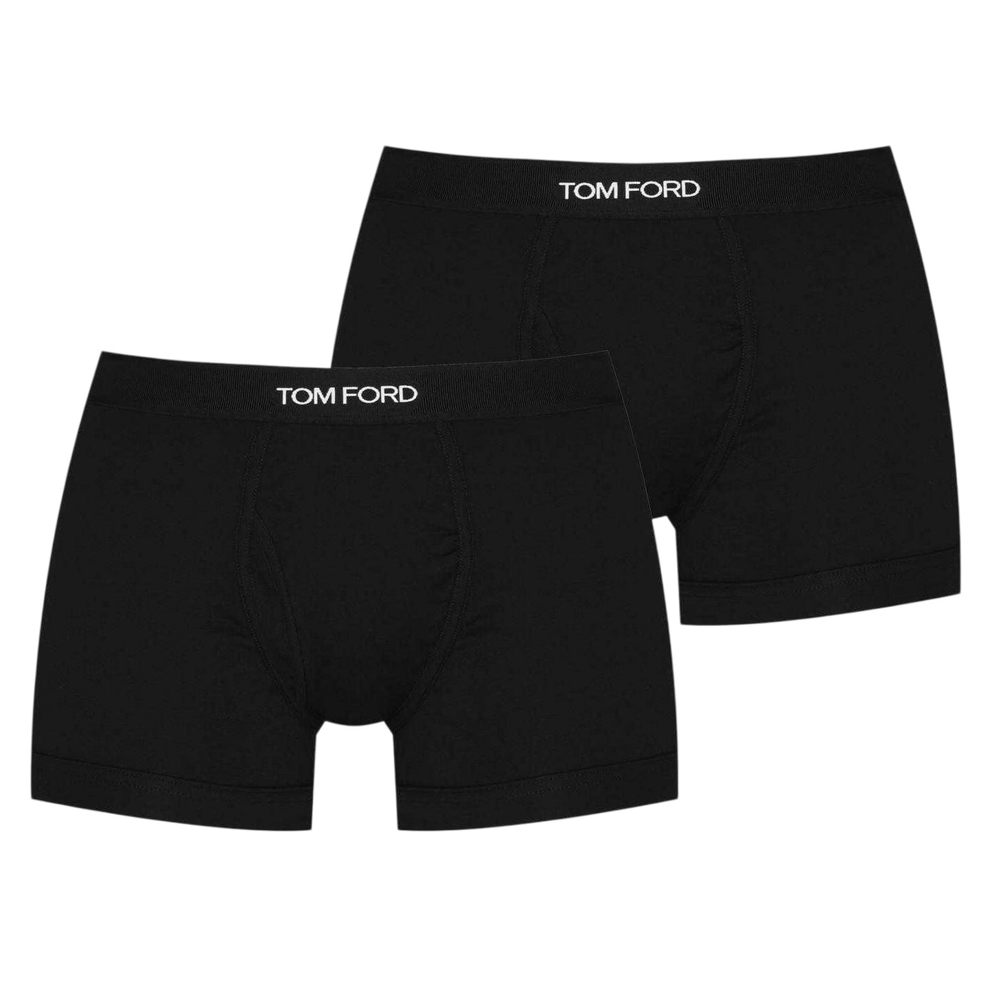 Black - Front - Tom Ford Mens Logo Boxer Shorts (Pack of 2)