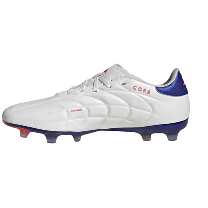 White-Blue - Side - Adidas Mens Copa Pure 2 Elite Leather Firm Ground Football Boots