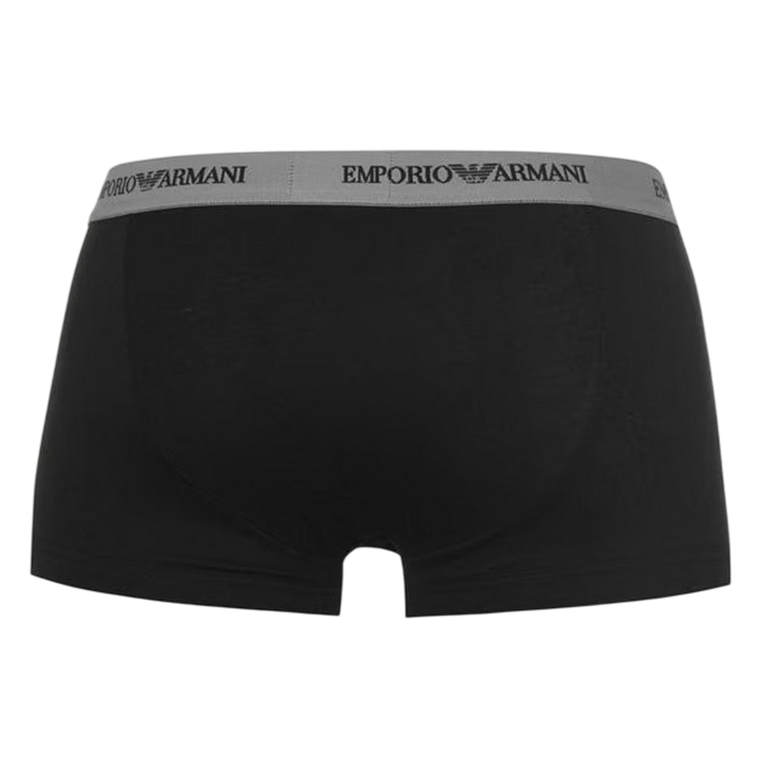 Black - Back - Emporio Armani Mens Core Branded Boxer Shorts (Pack of 3)