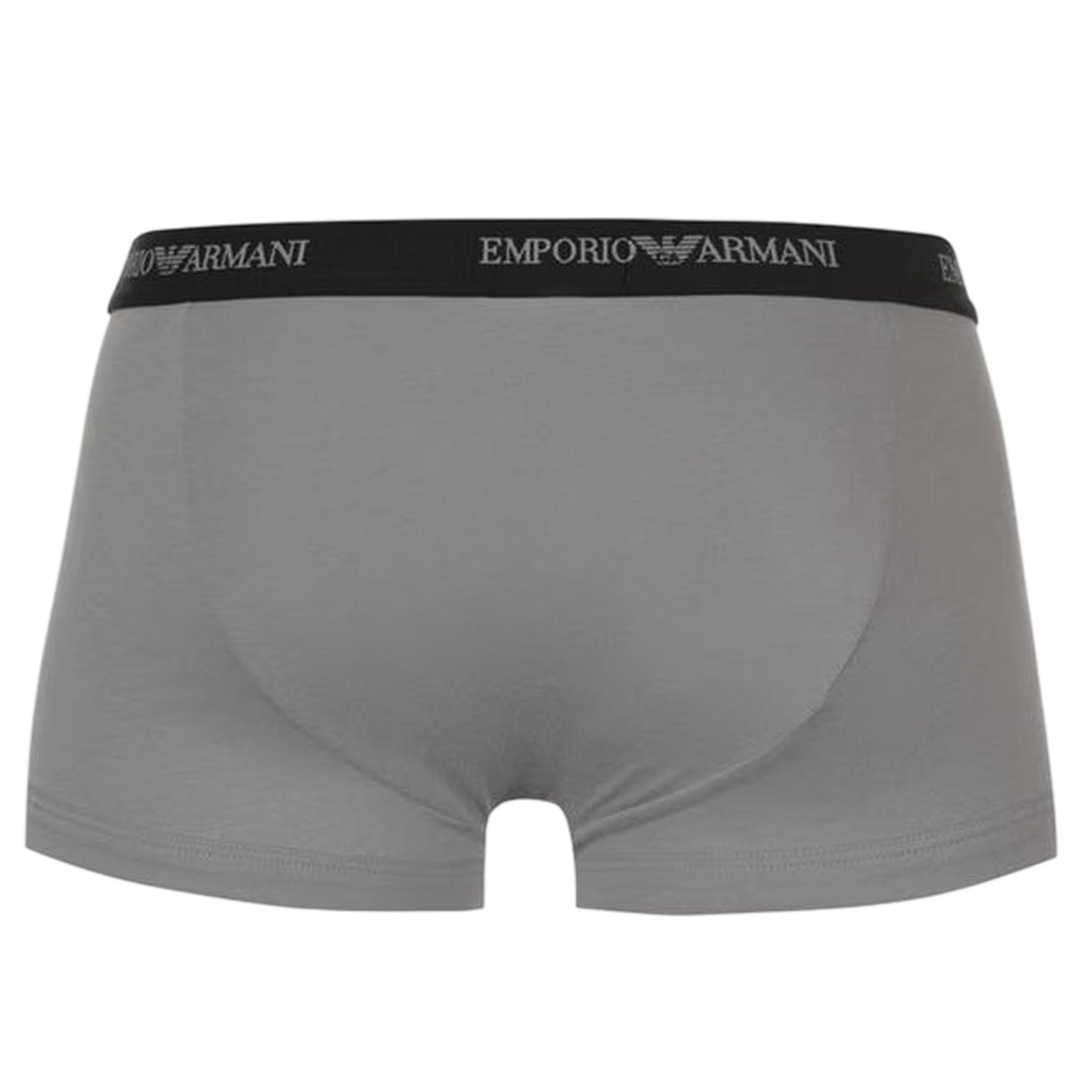 Black-Grey-White - Back - Emporio Armani Mens Core Branded Boxer Shorts (Pack of 3)