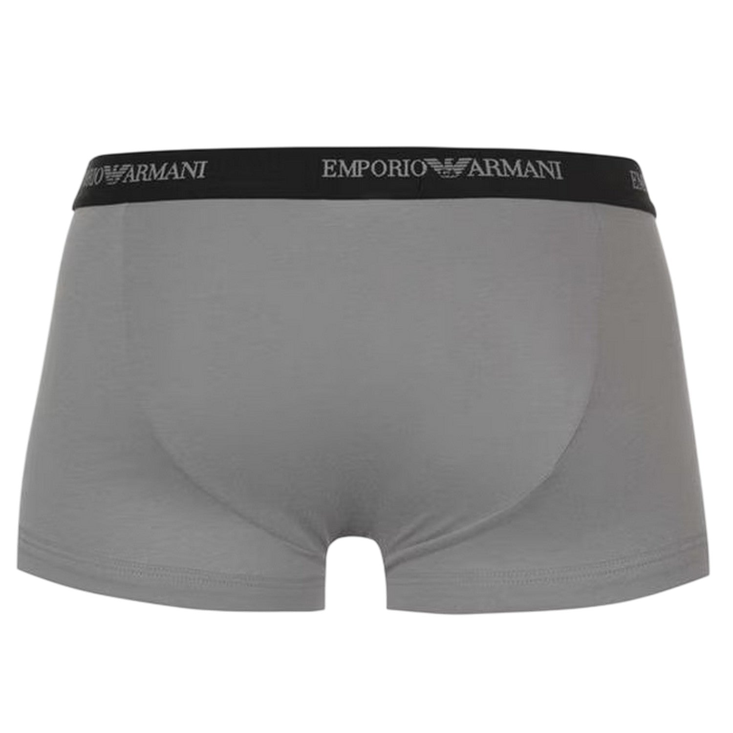 Black-Grey-White - Back - Emporio Armani Mens Core Branded Boxer Shorts (Pack of 3)