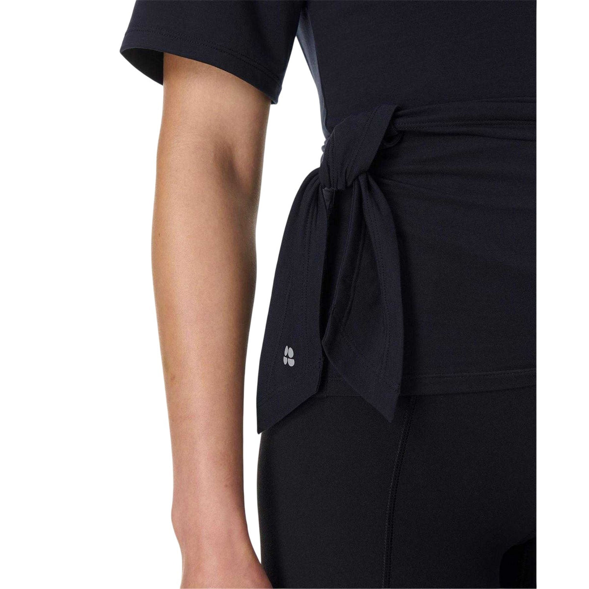Black - Side - Sweaty Betty Womens-Ladies Soft Wrap Top