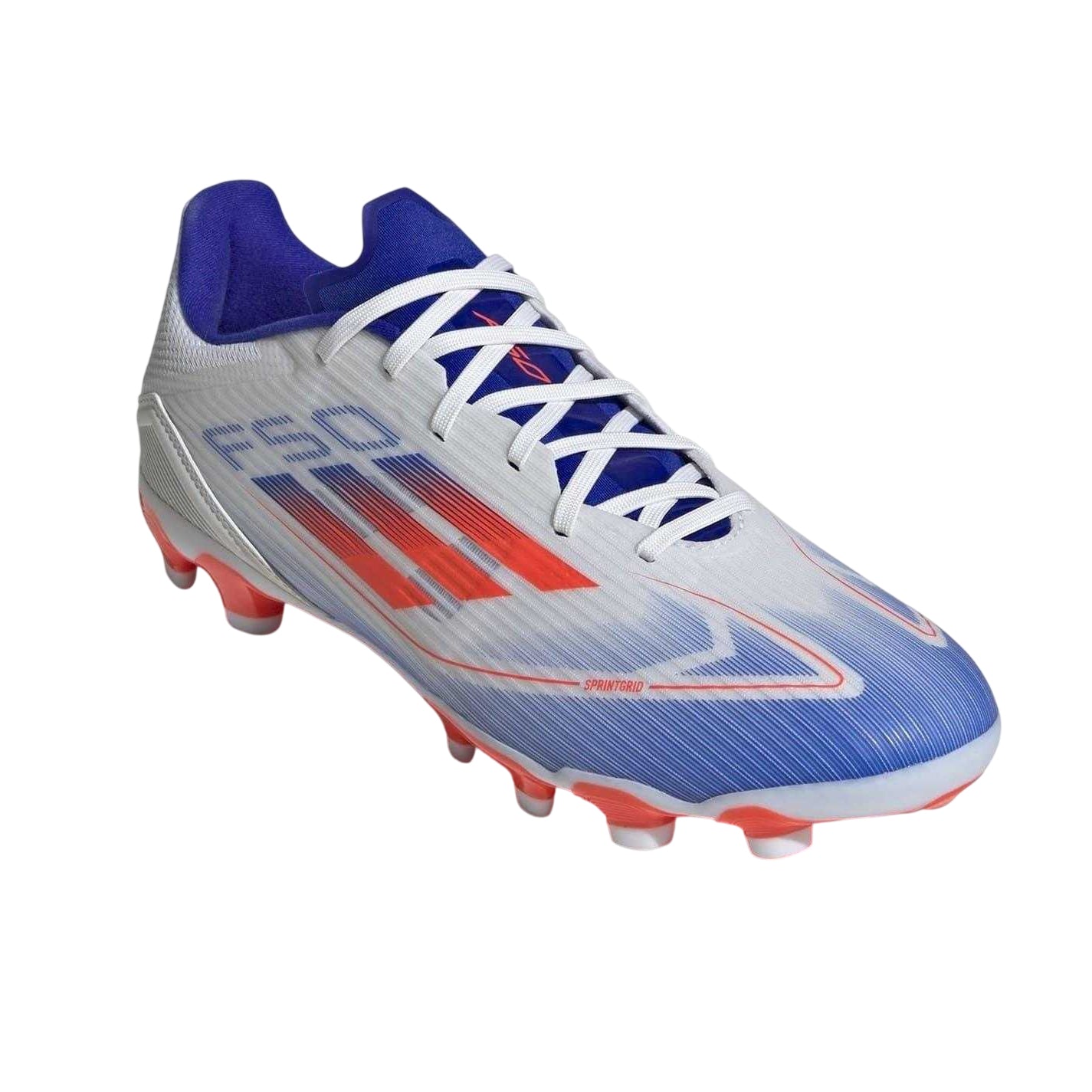 White-Red-Blue - Pack Shot - Adidas Mens F50 League Football Boots