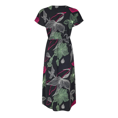 Black - Back - Vero Moda Womens-Ladies Jane Wrap Dress