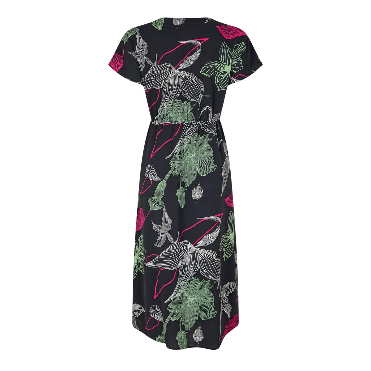 Black - Back - Vero Moda Womens-Ladies Jane Wrap Dress