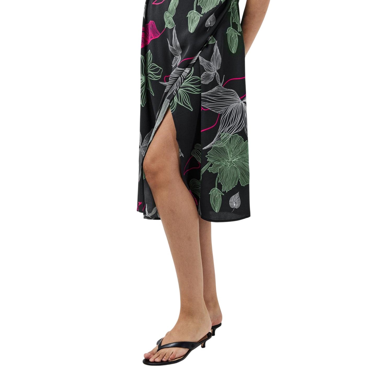 Black - Lifestyle - Vero Moda Womens-Ladies Jane Wrap Dress