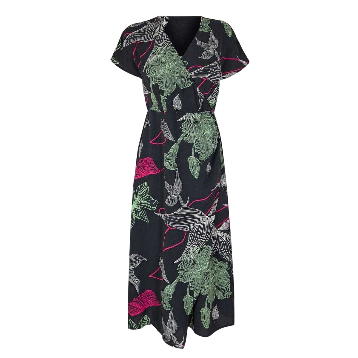 Black - Front - Vero Moda Womens-Ladies Jane Wrap Dress