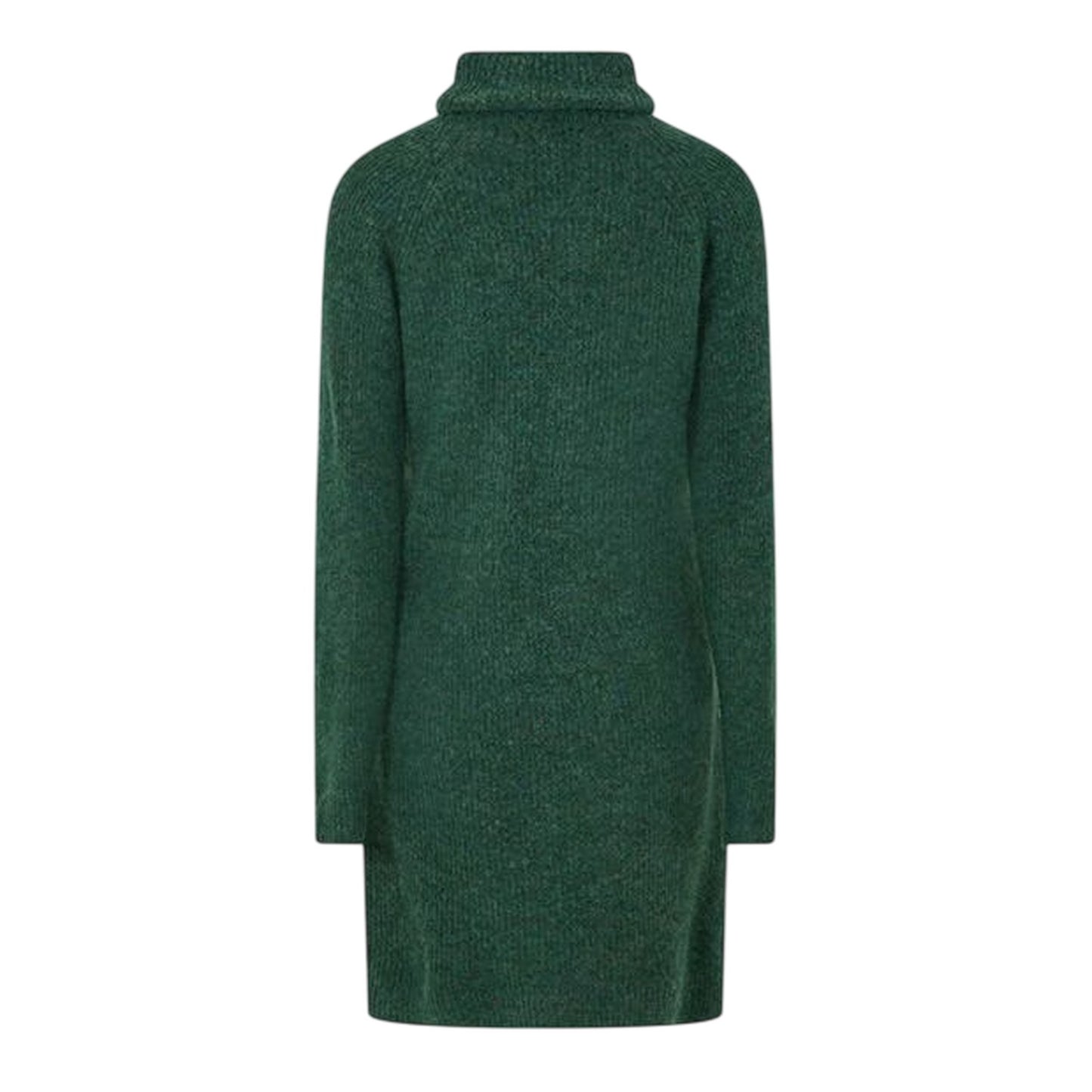 Trek Green - Back - Pieces Womens-Ladies Turtle Neck Sweater Dress