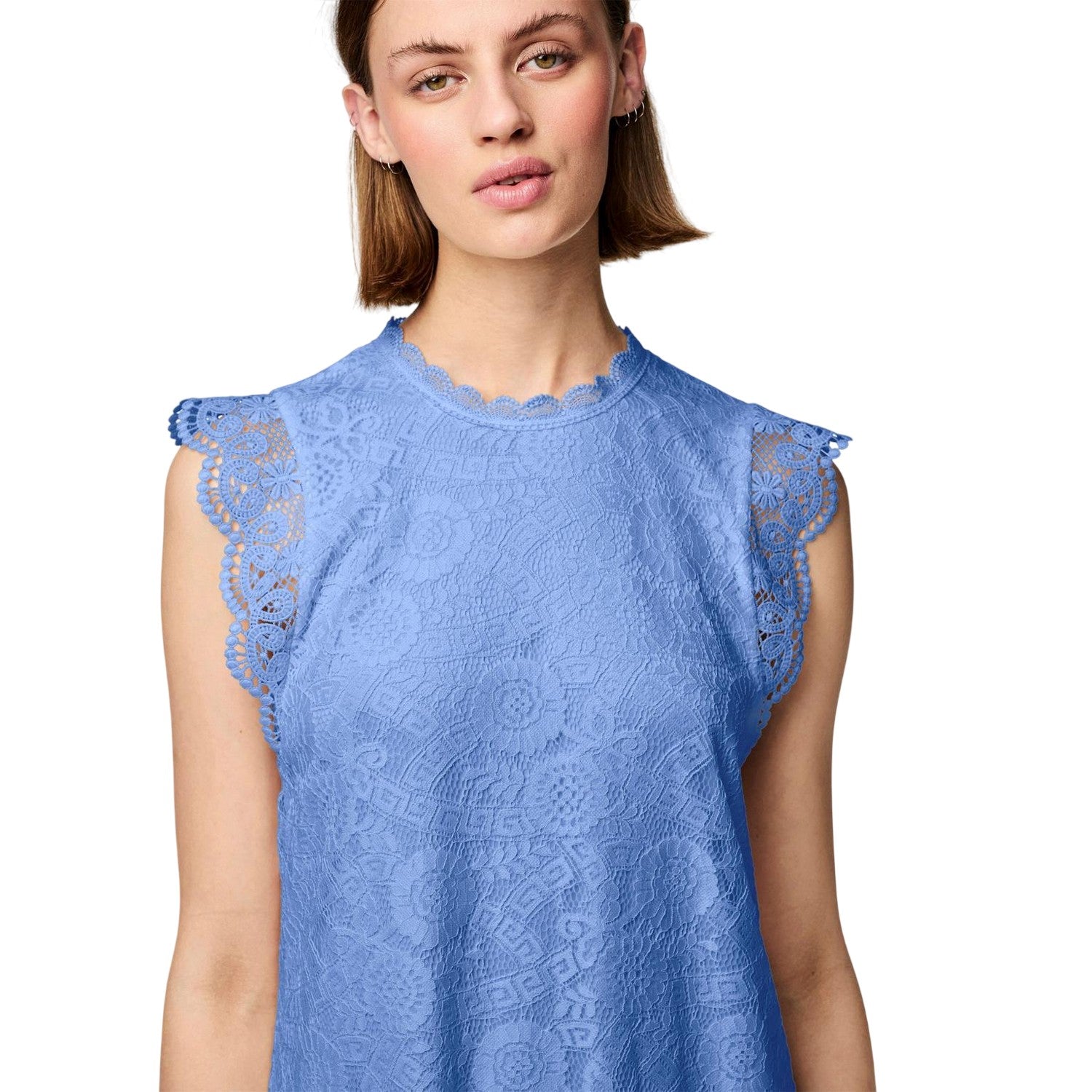 Hydrangea - Side - Pieces Womens-Ladies Olline Lace Casual Mini Dress