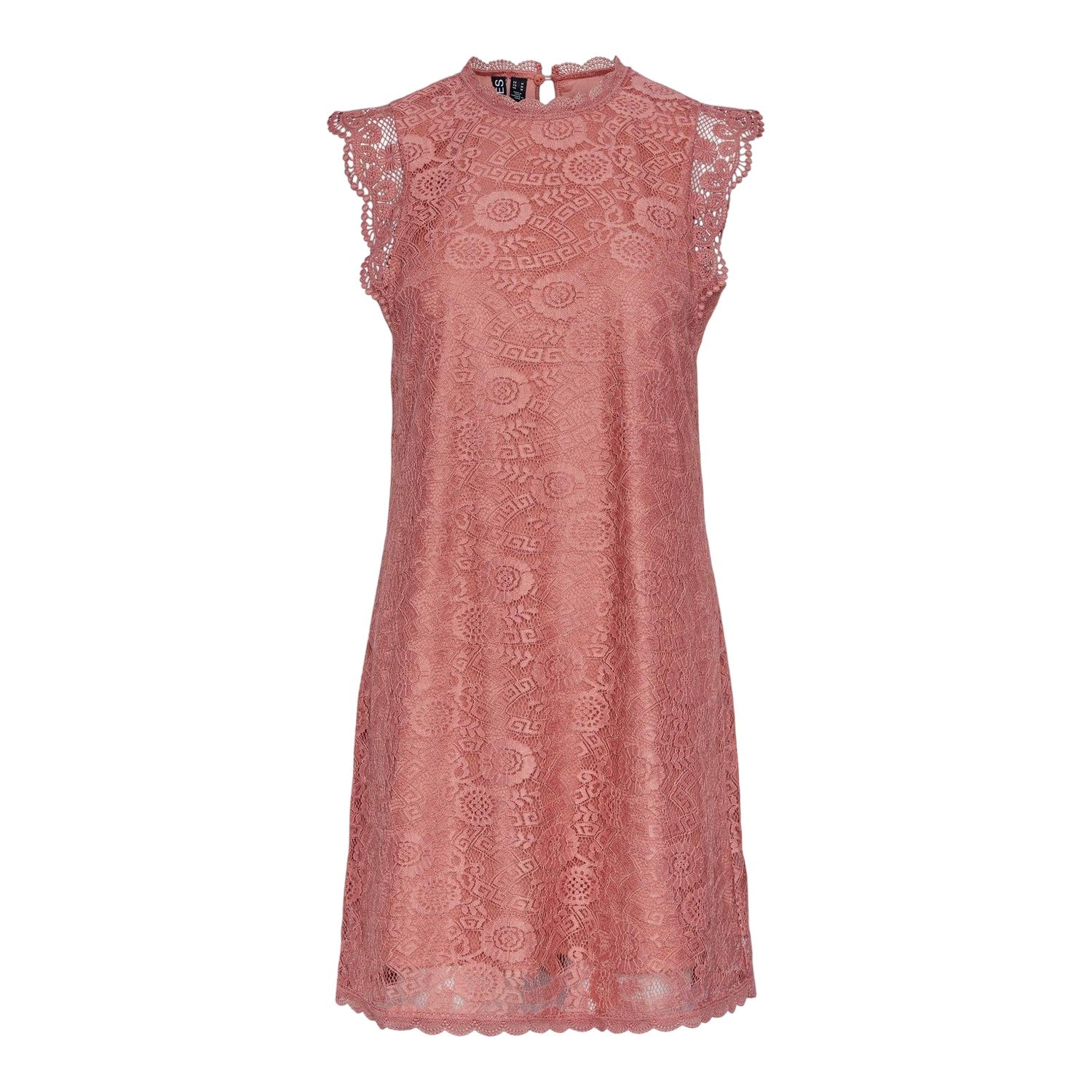 Canyon Rose - Front - Pieces Womens-Ladies Olline Lace Casual Mini Dress