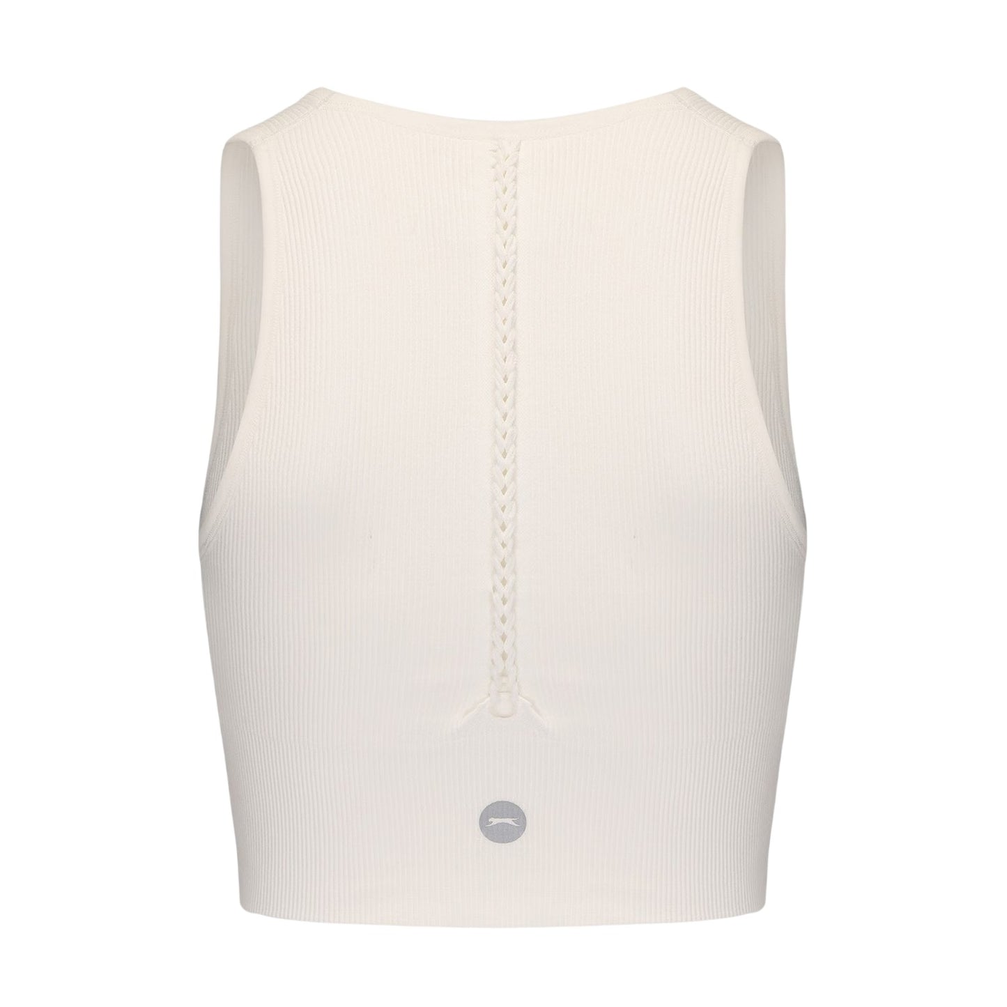 Green-Sugar Swizzle - Back - Slazenger Womens-Ladies V Neck Slim Crop Top (Pack of 2)