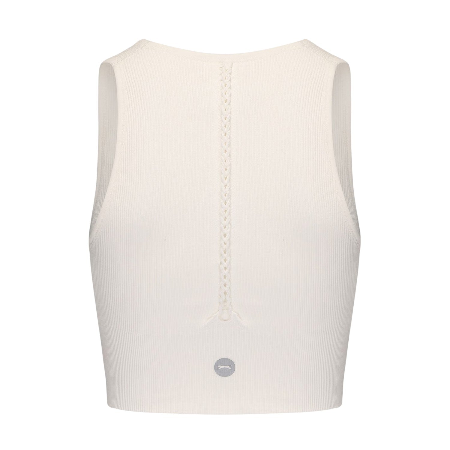 Green-Sugar Swizzle - Back - Slazenger Womens-Ladies V Neck Slim Crop Top (Pack of 2)