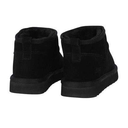 Black - Back - Jack Wills Womens-Ladies Leather Snug Fit Boots