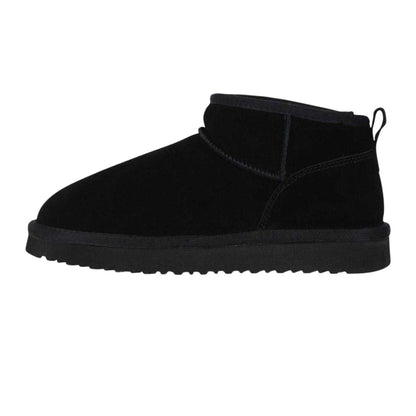 Black - Side - Jack Wills Womens-Ladies Leather Snug Fit Boots