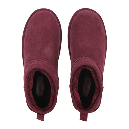 Burgundy - Lifestyle - Jack Wills Womens-Ladies Leather Snug Fit Boots