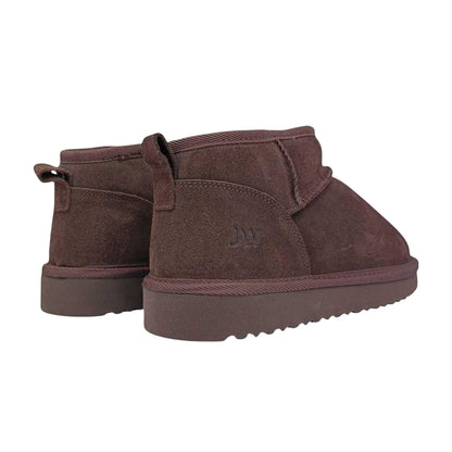 Chocolate - Back - Jack Wills Womens-Ladies Leather Snug Fit Boots