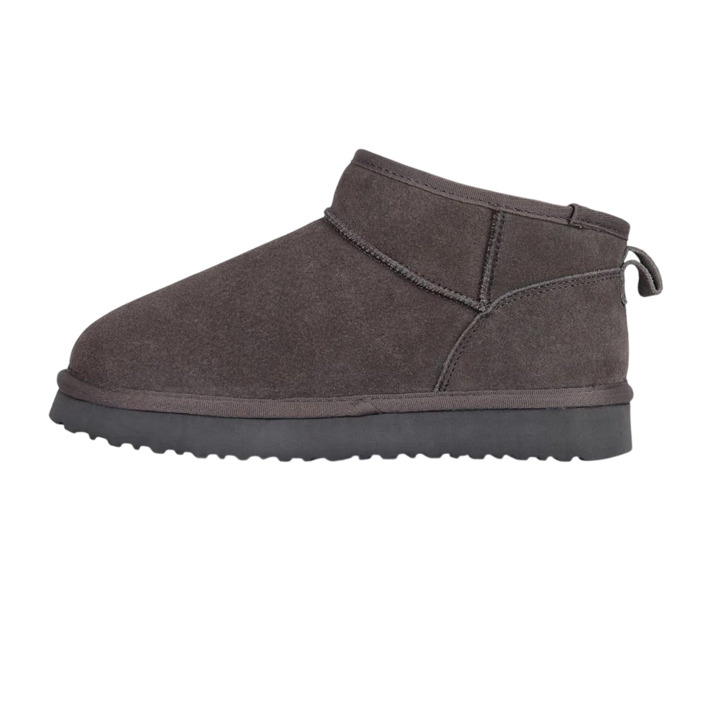 Grey - Side - Jack Wills Womens-Ladies Leather Snug Fit Boots