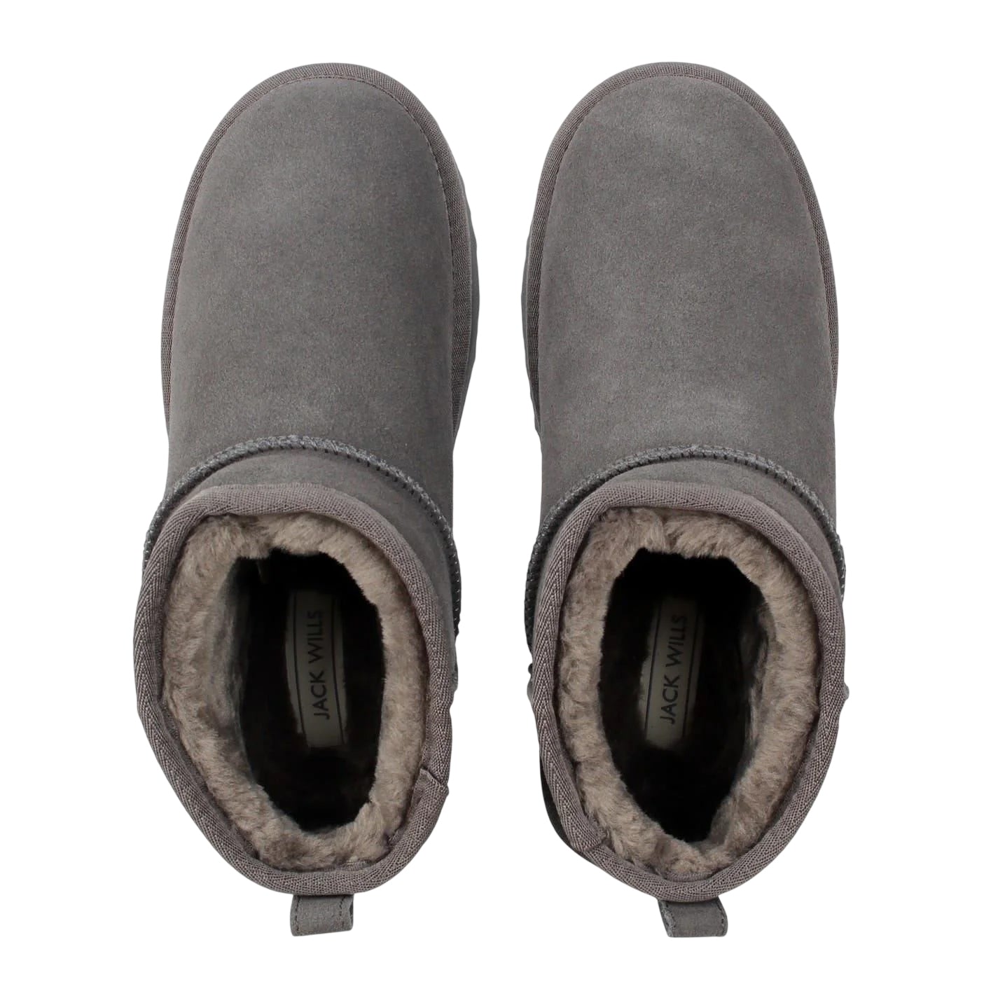 Grey - Lifestyle - Jack Wills Womens-Ladies Leather Snug Fit Boots