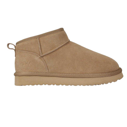Sand - Front - Jack Wills Womens-Ladies Leather Snug Fit Boots
