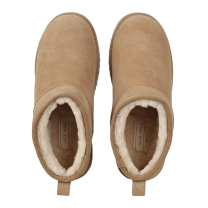 Sand - Lifestyle - Jack Wills Womens-Ladies Leather Snug Fit Boots