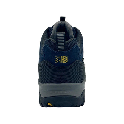 Navy - Back - Karrimor Mens Mount Suede Low Waterproof Walking Shoes