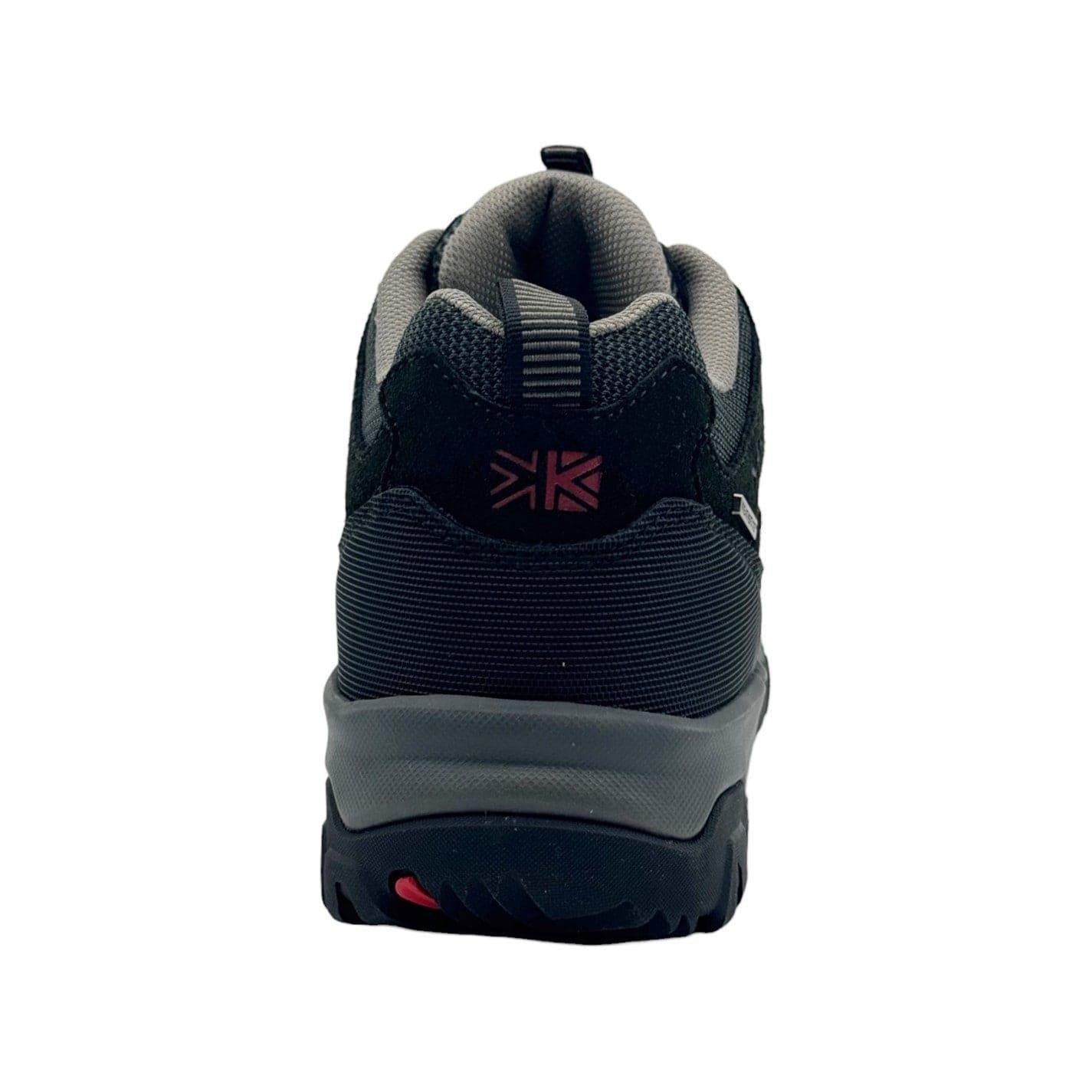 Black-Grey - Back - Karrimor Mens Mount Suede Low Waterproof Walking Shoes