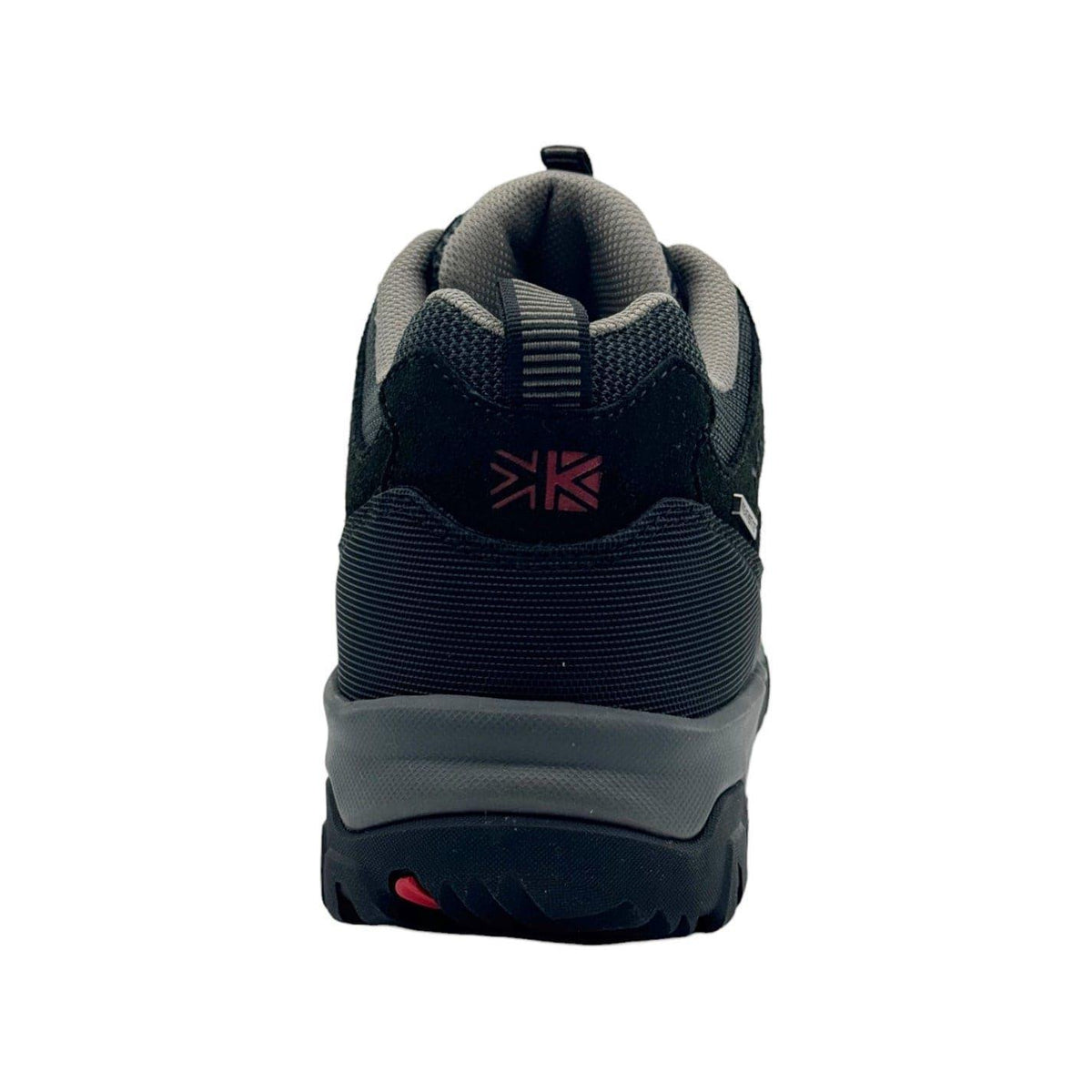 Black-Grey - Back - Karrimor Mens Mount Suede Low Waterproof Walking Shoes