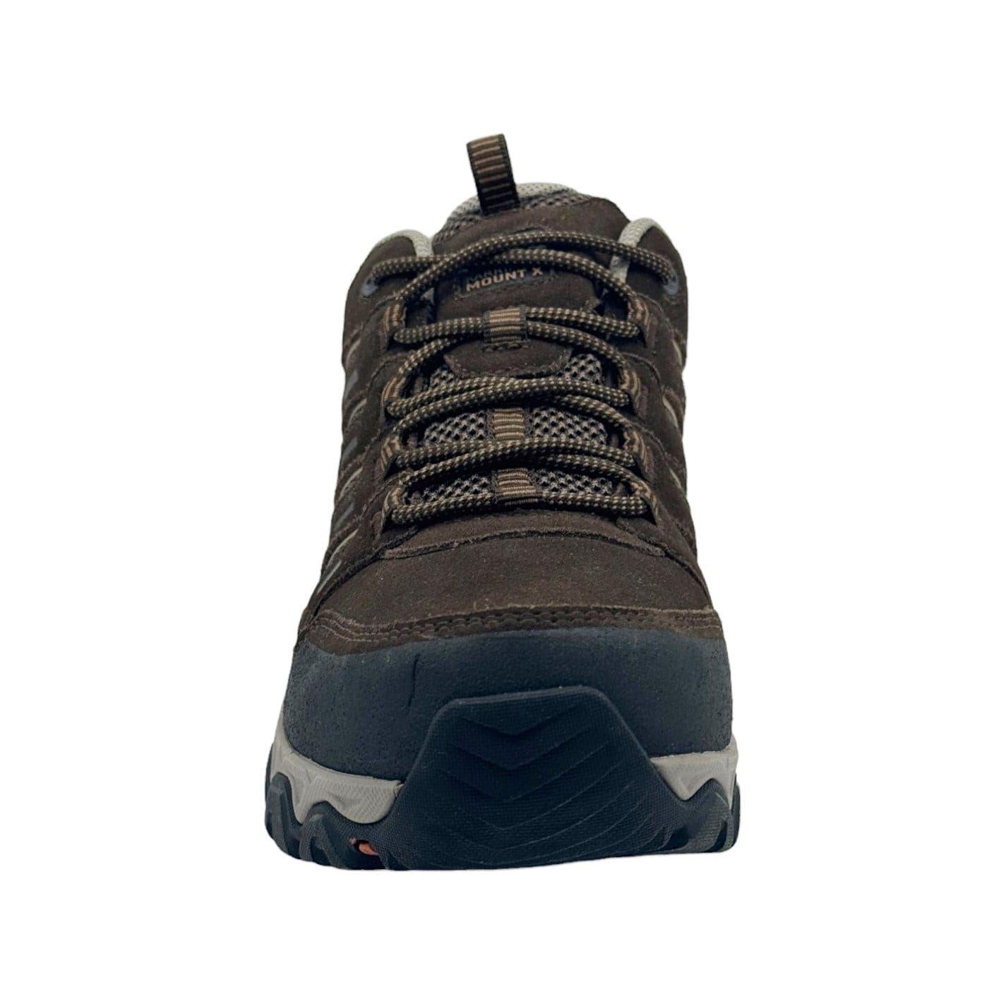 Brown - Pack Shot - Karrimor Mens Mount Suede Low Waterproof Walking Shoes