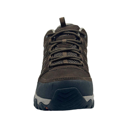 Brown - Pack Shot - Karrimor Mens Mount Suede Low Waterproof Walking Shoes