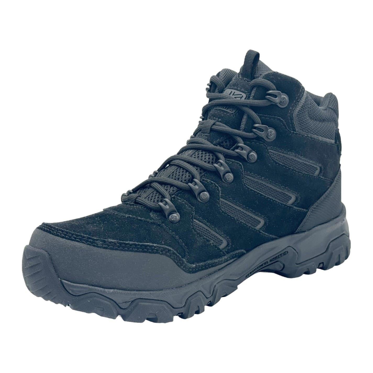 Black - Lifestyle - Karrimor Mens Mount Mid Leather Waterproof Walking Boots