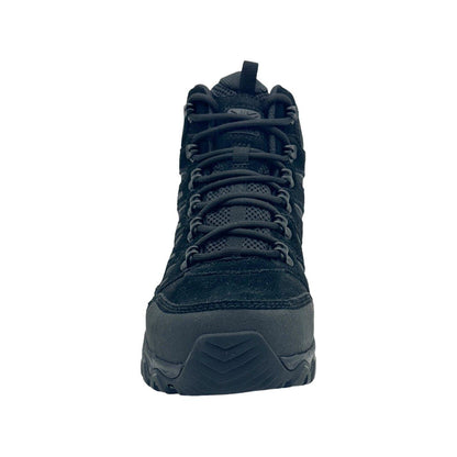 Black - Close up - Karrimor Mens Mount Mid Leather Waterproof Walking Boots