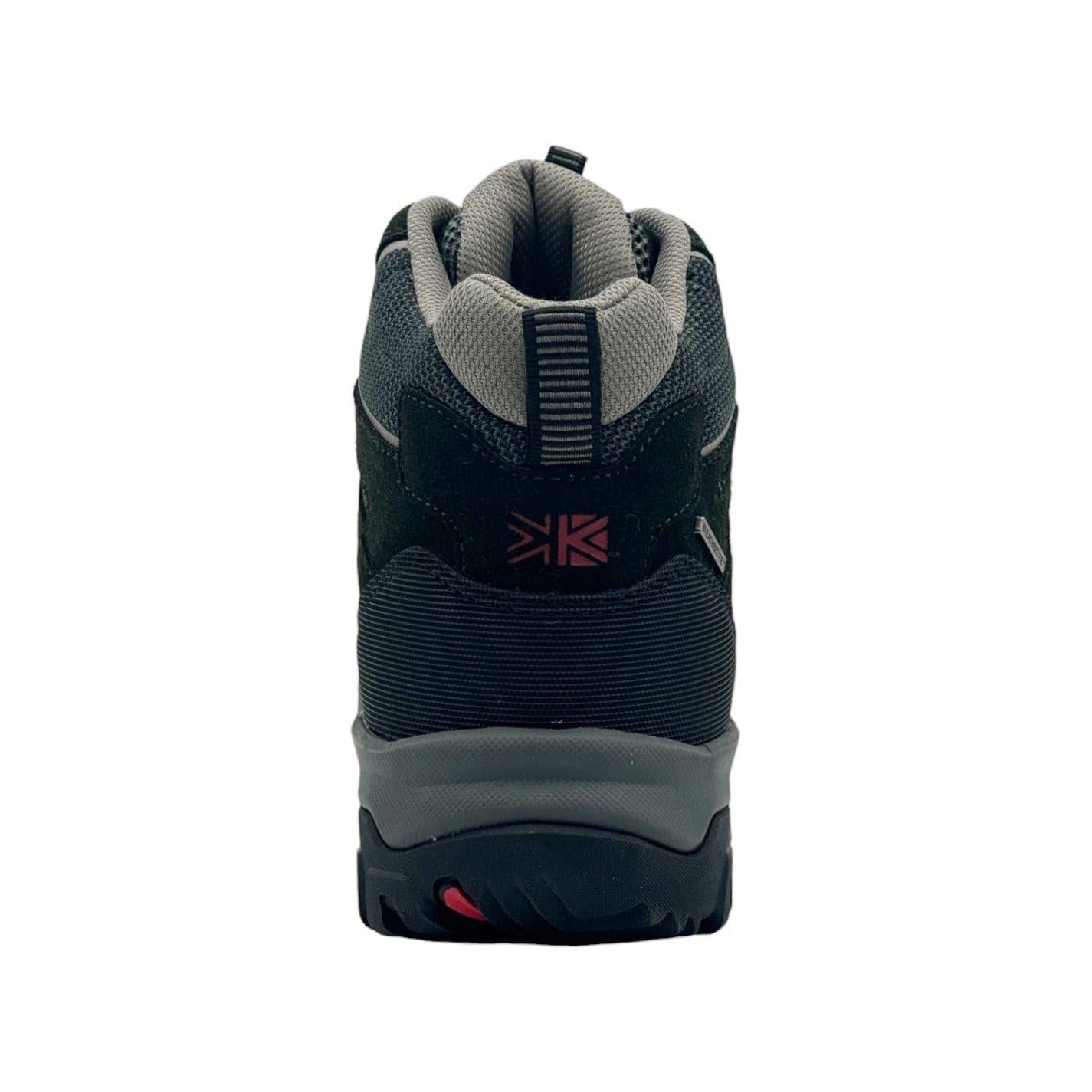 Black-Grey - Back - Karrimor Mens Mount Mid Leather Waterproof Walking Boots