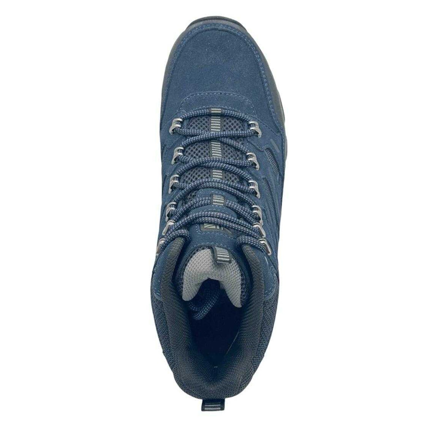 Navy - Side - Karrimor Mens Mount Mid Leather Waterproof Walking Boots